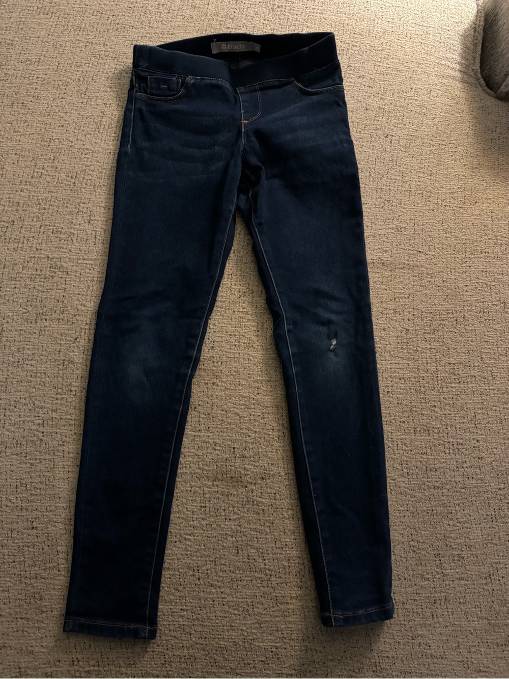 Tractr Girls Dark Blue Stretch Skinny Jeans